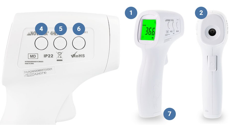 Thermometer mit Fieberalarm